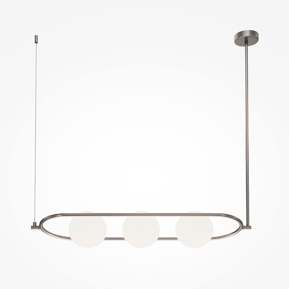 M MOD221PL-03N Závěsné svítidlo Erich 3xE14 120W bílá matné sklo hliník designové - MAYTONI