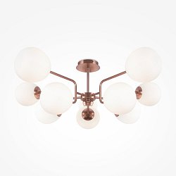 Obrázek pro produkt Závěsné svítidlo Erich E14 10x40W bílá/zlatá kov sklo designové - MAYTONI