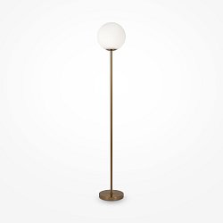 Obrázek pro produkt Stojací lampa Ring E27 60W bílá mosaz kov sklo - MAYTONI