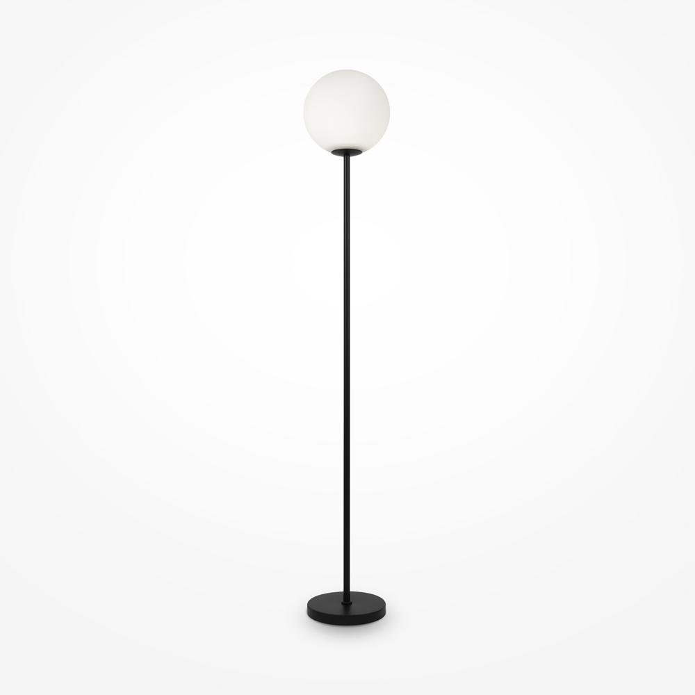 M MOD013FL-01B Stojací lampa Ring 60W bílá sklo/kov moderní - MAYTONI
