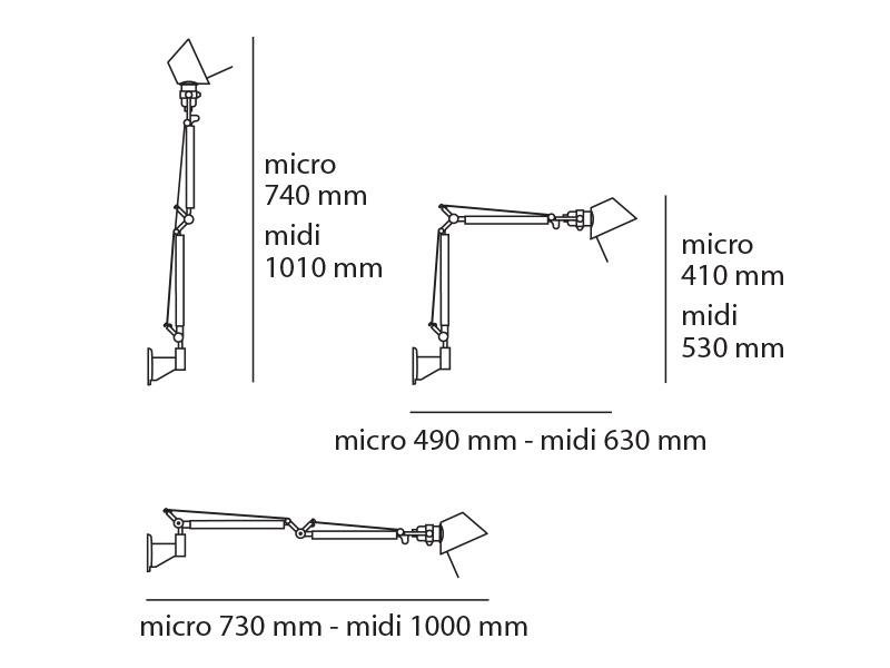 AR A010300 AKCE - Tolomeo Micro stolní lampa LED 3000K - tělo lampy - ARTEMIDE (obrázek 6)