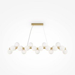 Obrázek pro produkt Závěsné svítidlo Dallas 25xG9 28W bílá/mosaz kov/sklo designové - MAYTONI