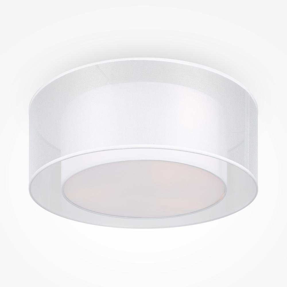 M MOD613CL-03W1 Stropní svítidlo Bergamo 3x60W čirá/bílá kov/textil designové - MAYTONI