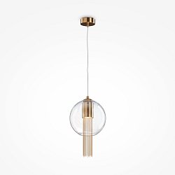 Obrázek pro produkt Závěsné svítidlo Flusso 12W čirá sklo bronz kov designové - MAYTONI