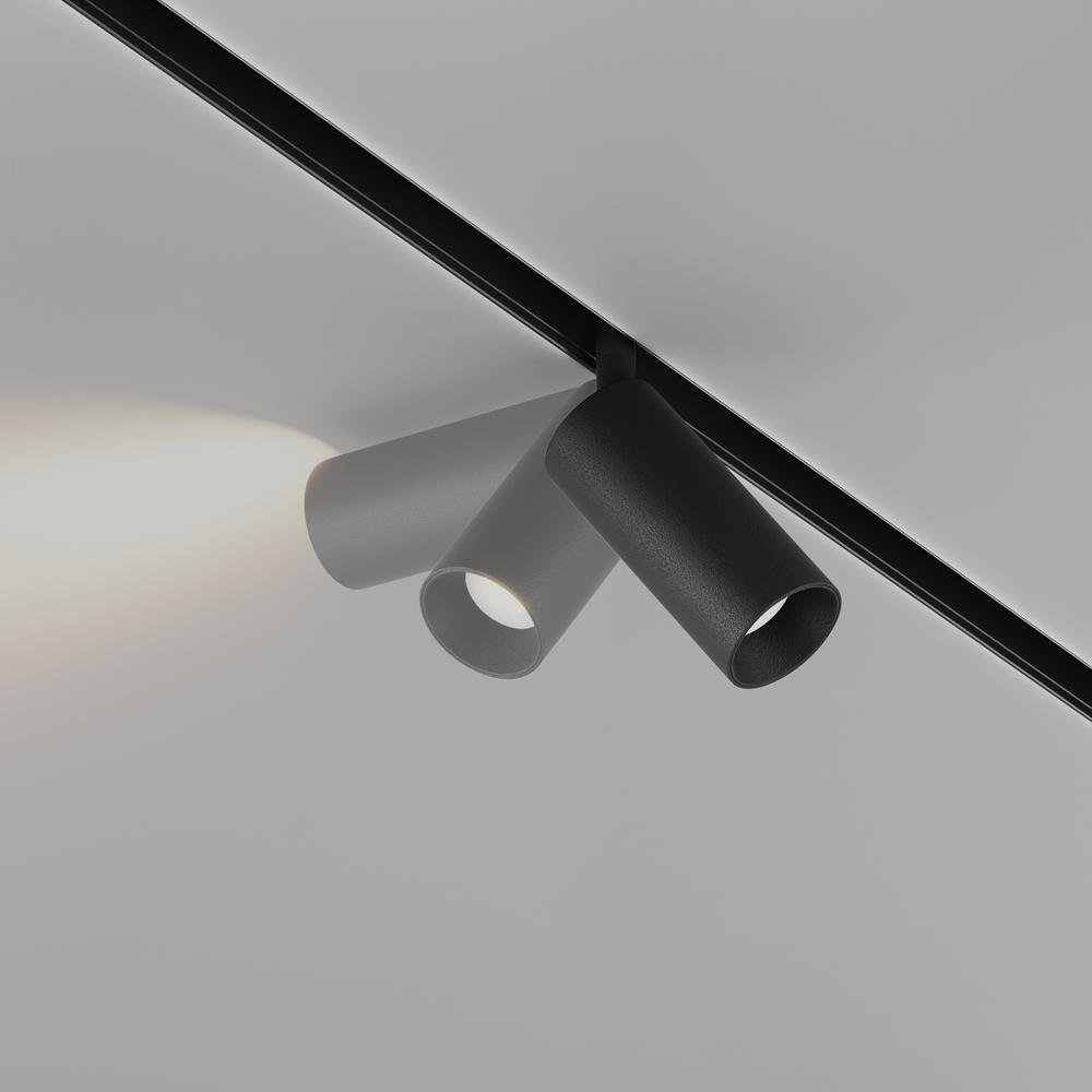 M TR032-2-5W3K-S-B Svítidlo pro kolejnicový systém Focus LED 3000K 5W 350lm černý hliník teplá bílá nízké odlesky Exility - MAYTONI (obrázek 2)