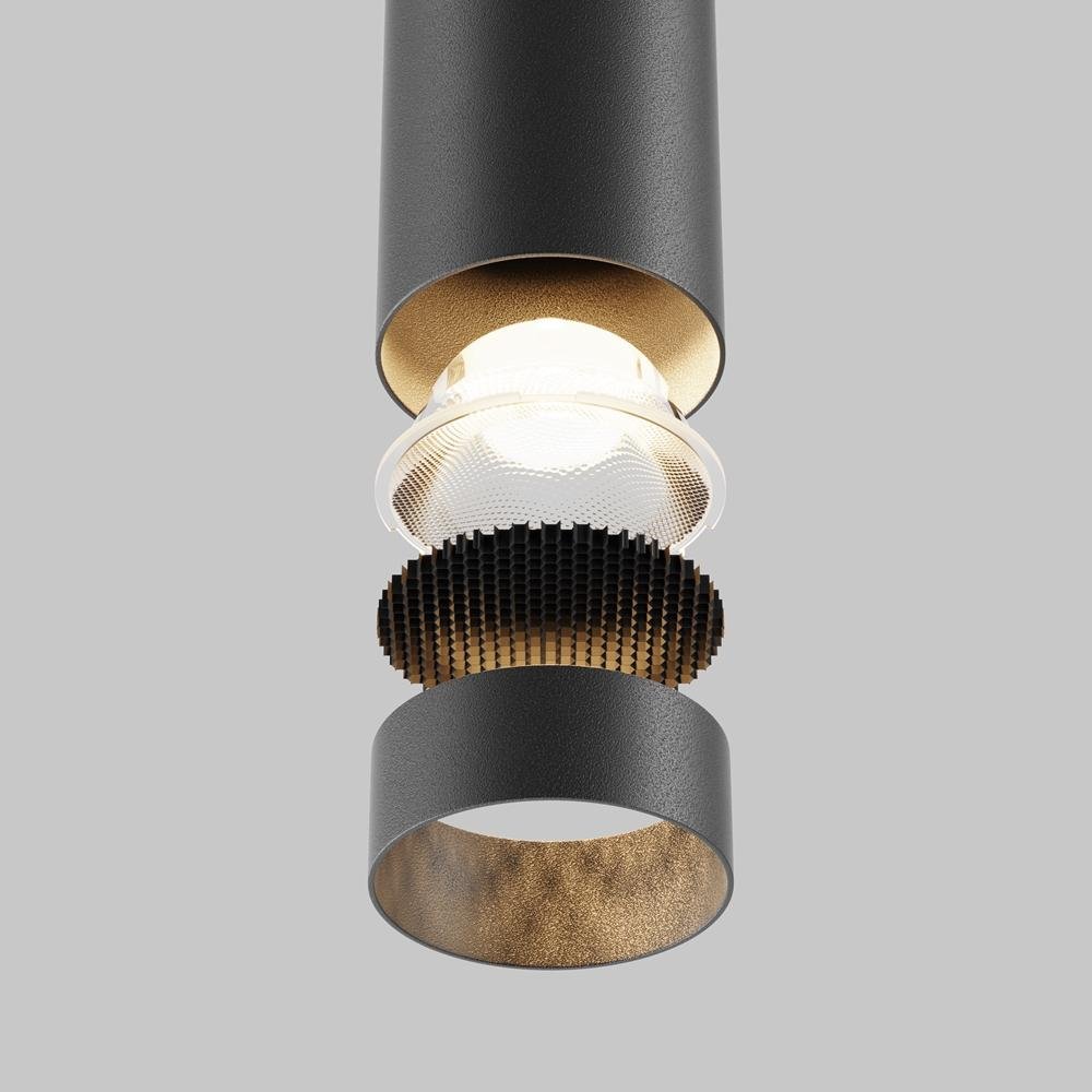 M P072PL-L12B3K-1 Závěsné svítidlo Focus LED 3000K 12W teplá bílá černý hliník - MAYTONI (obrázek 4)