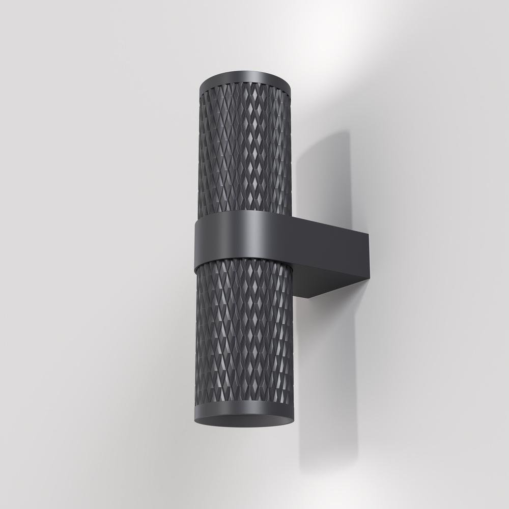 M C069WL-02B Nástěnné svítidlo Focus Design 2x7W GU10 černý hliník designové - MAYTONI