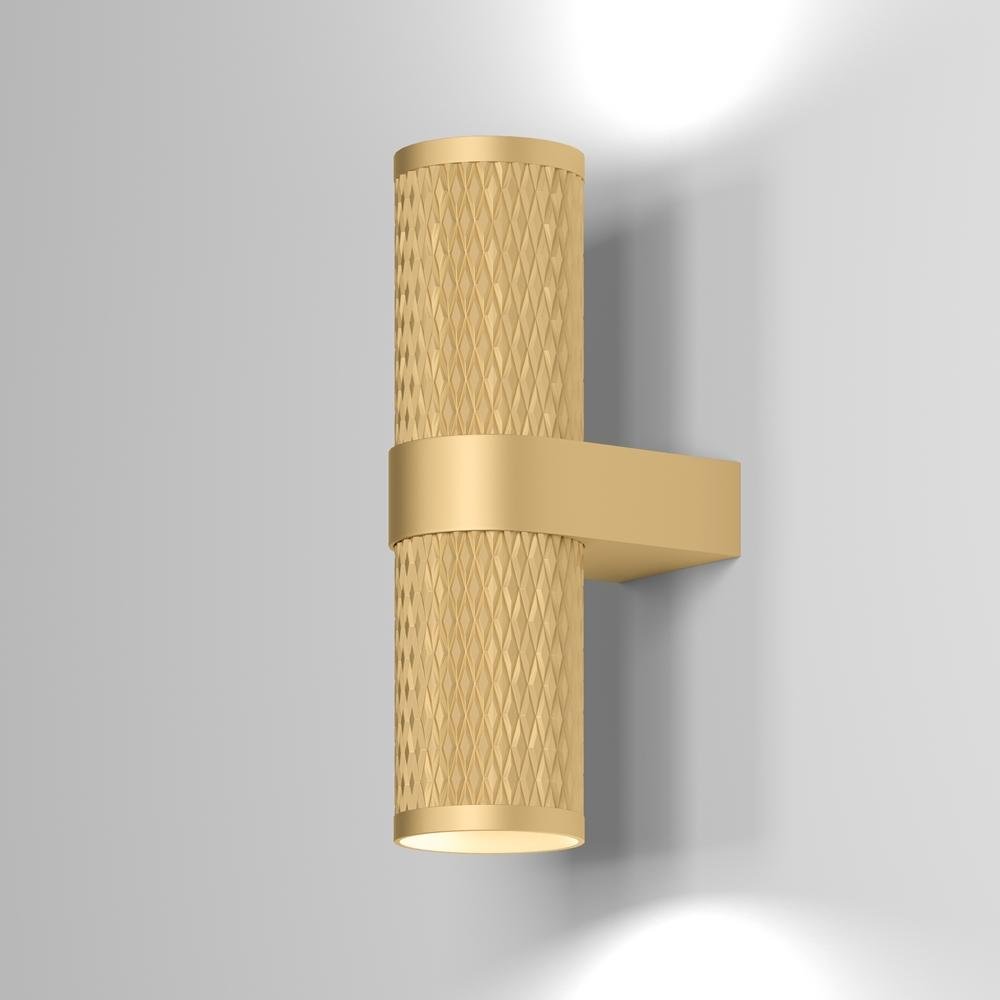 M C069WL-02MG Nástěnné svítidlo Focus Design 2x7W GU10 zlatý hliník designové - MAYTONI