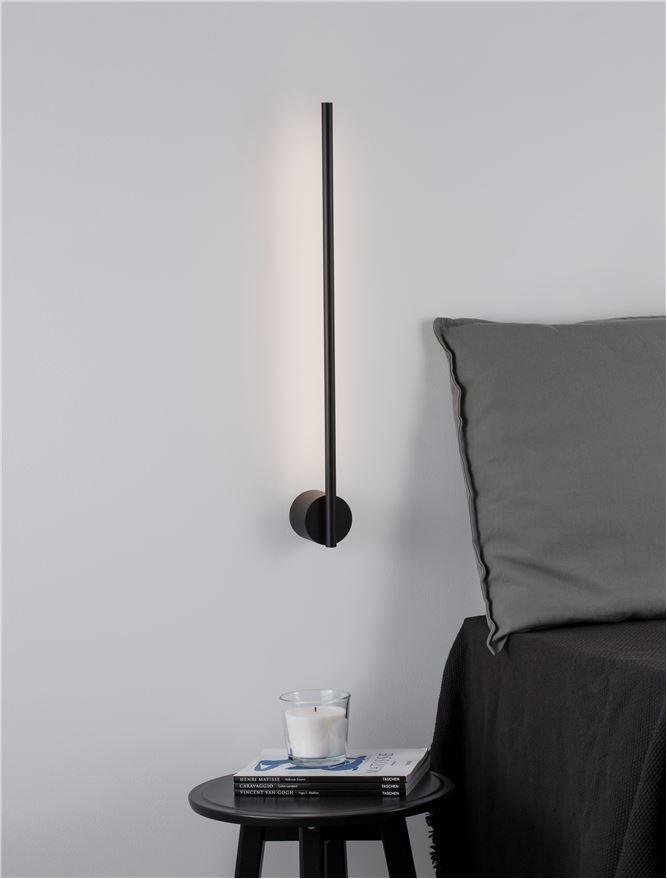 NV 9081800 Nástěnné svítidlo ADEN černý hliník LED 10W 220-240V 3000K IP20 - NOVA LUCE