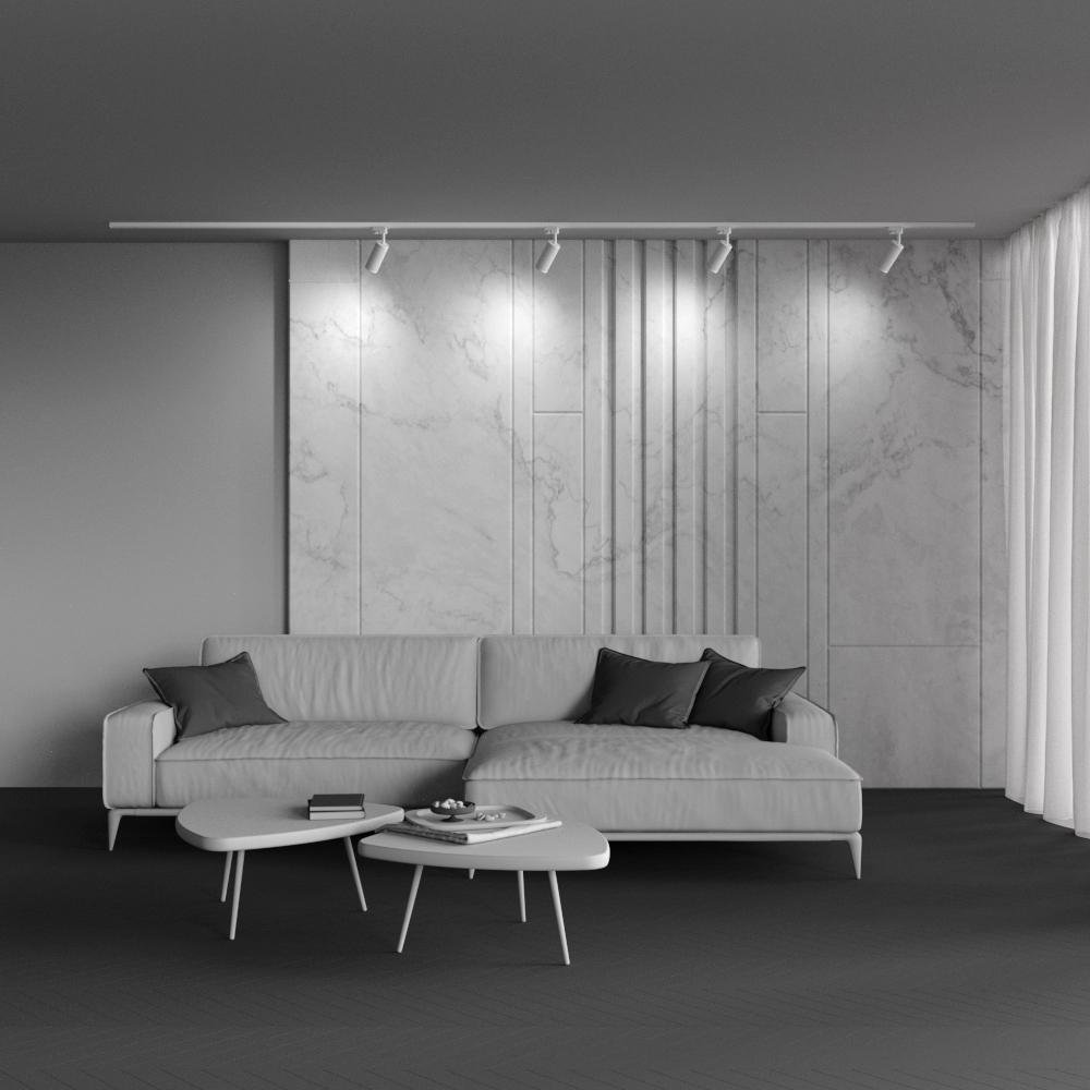 M TR011-1-GU10-W Svítidlo pro kolejnicový systém Focus Design GU10 50W bílý hliník Unity - MAYTONI (obrázek 7)