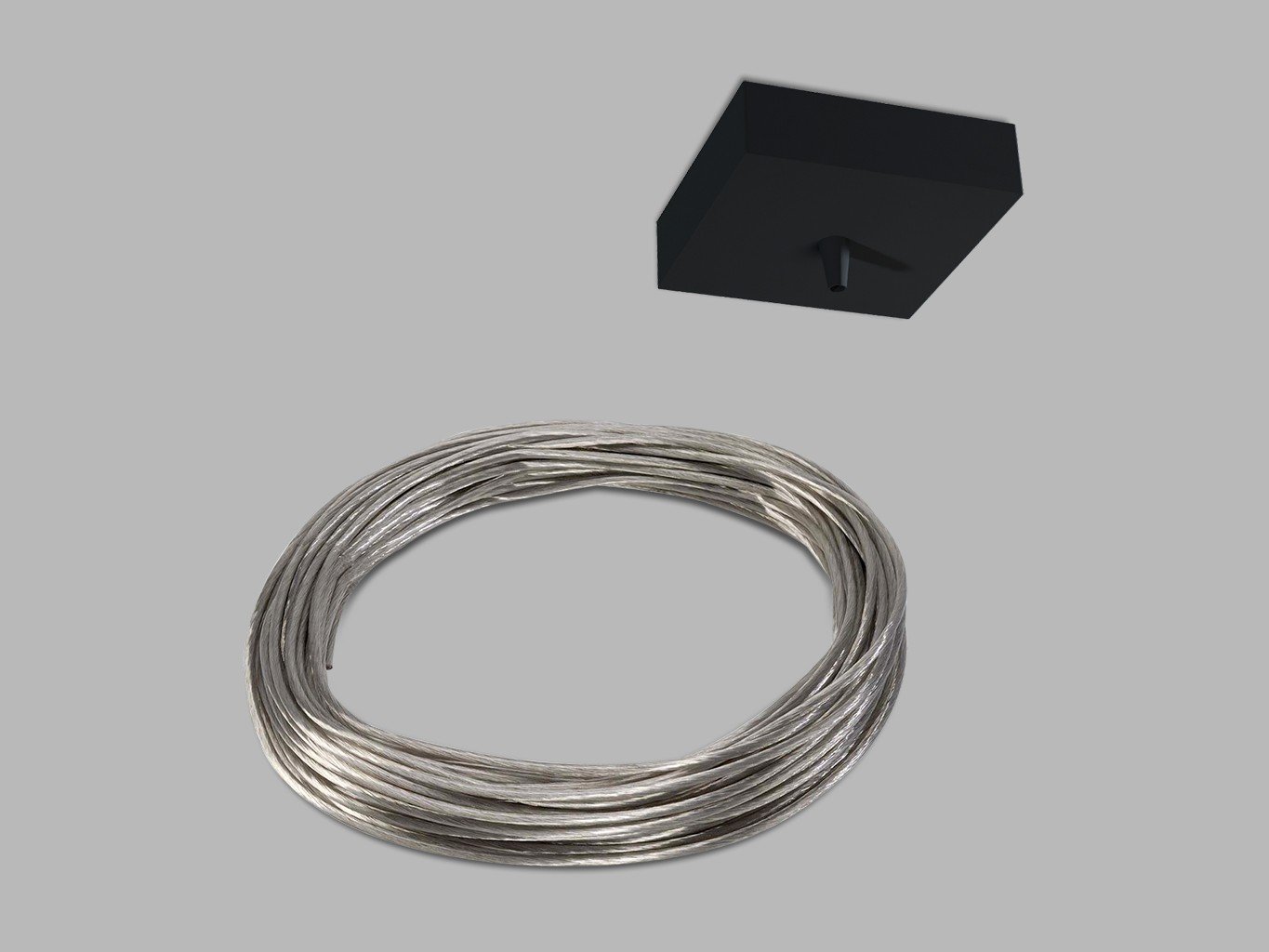 LED2 6094000 MAG stropní baldachýn + kabel 3m 5x 0,75 černý - LED2 Lighting