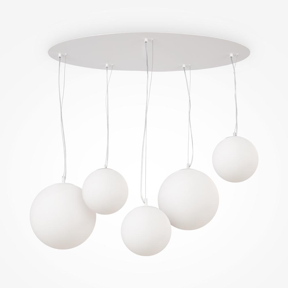 M MOD321PL-05W1 Závěsné svítidlo Basic form E27 5x40W bílý kov - MAYTONI