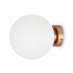 Obrázek pro produkt Nástěnné svítidlo Basic form E14 40W zlatá kov opálové sklo - MAYTONI