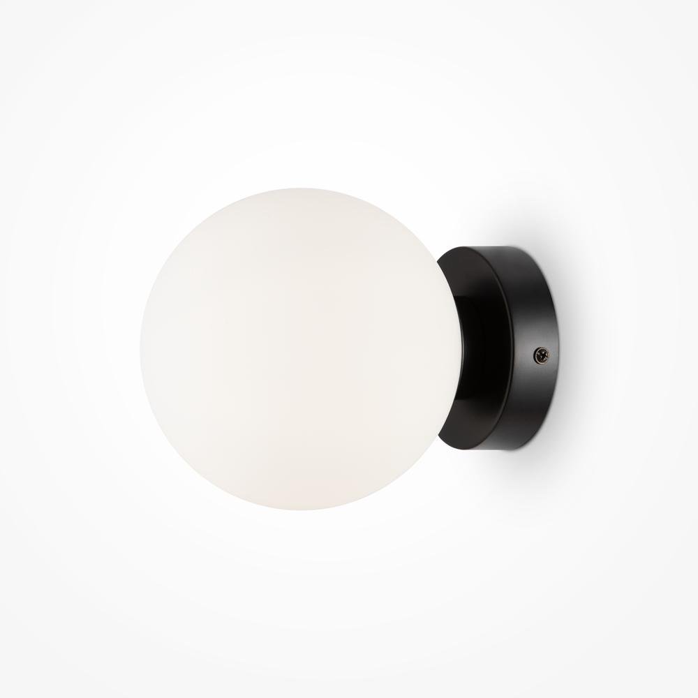M MOD321WL-01B Nástěnné svítidlo Basic form E14 40W opálové sklo černý kov - MAYTONI