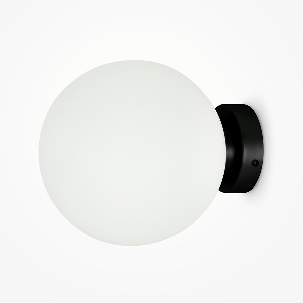 M MOD321WL-01B1 Nástěnné svítidlo Basic form E14 40W opálové sklo černý kov - MAYTONI