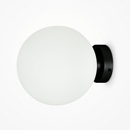 Obrázek pro produkt Nástěnné svítidlo Basic form E14 40W opálové sklo černý kov - MAYTONI