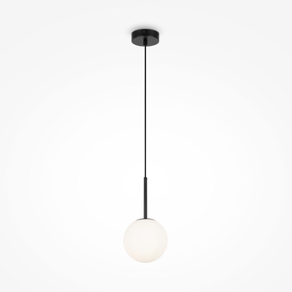 M MOD321PL-01B Závěsné svítidlo Basic form E14 40W černý kov opálové sklo - MAYTONI