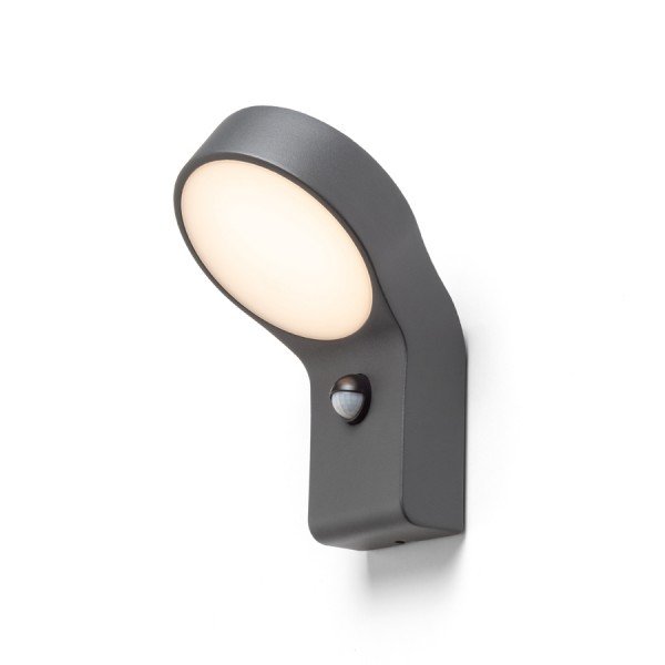 Levně RED R13931 ELIA PIR nástěnná antracitová 230V LED 9W IP44 3000K - RED - DESIGN RENDL