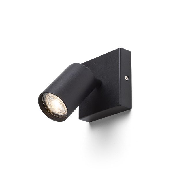 RED R13921 DUDE SQ přisazená černá 230V LED GU10 9W - RED - DESIGN RENDL