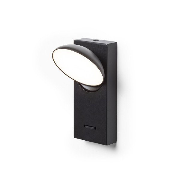 RED R13915 ELISEO nástěnná černá 230V LED 5W 3000K - RED - DESIGN RENDL