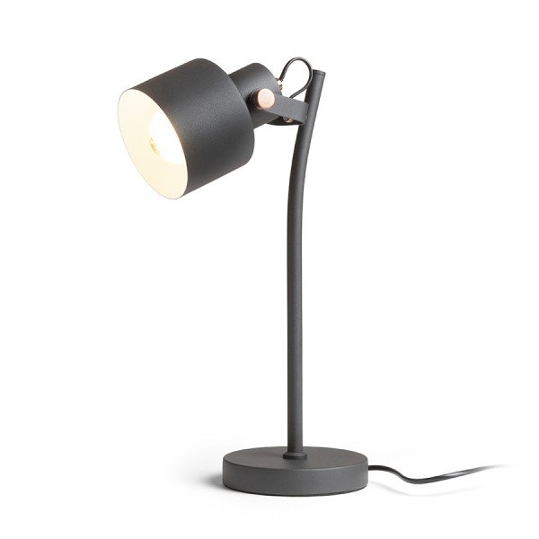 RED R13904 CELEIA stolní matná černá česaná měď 230V E27 40W - RED - DESIGN RENDL