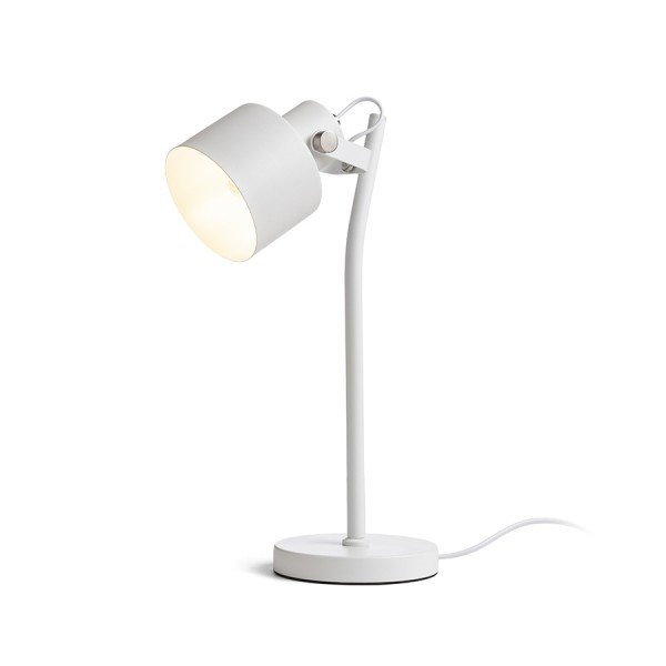 RED R13903 CELEIA lampa stolní matná bílá matný nikl 230V E27 40W - RED - DESIGN RENDL