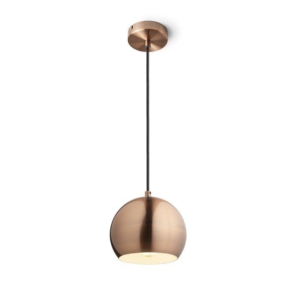Levně RED R13900 Závěsné svítidlo AGNETA závěsná česaná měď 230V E27 40W - RED - DESIGN RENDL