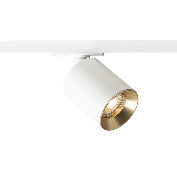 Levně RED R13870 DARIO pro jednookr. lištu bílá česaná mosaz 230V GU10 9W - RED - DESIGN RENDL