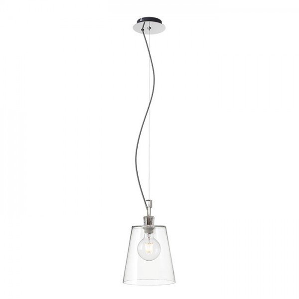 RED R13826 BABU NEW 22 závěsná čiré sklo/chrom 230V E27 53W - RED - DESIGN RENDL