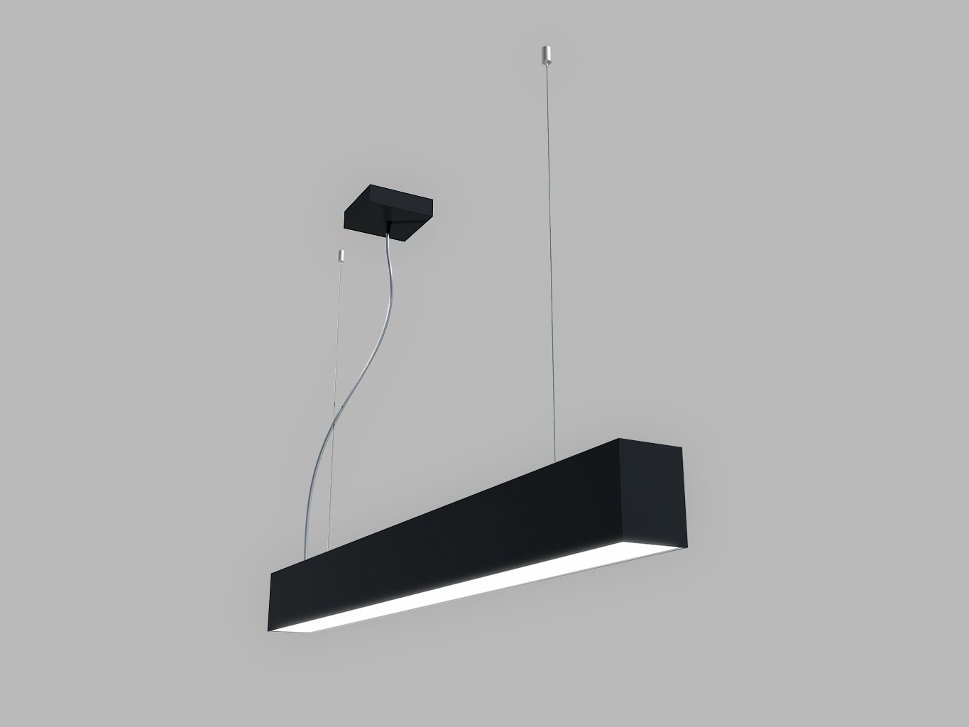 LED2 3313253 LED2 Závěsné svítidlo LINO 90 P-Z, B PRISMA 18-24W 3CCT 3000K/3500/4000K UGR černá - LED2 Lighting