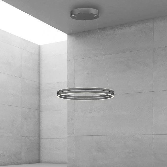PN 2551-15 Paul Neuhaus LED závěsné svítidlo PURE-E-LOOP elektrické 2700-5000K šedá mystic - PAUL NEUHAUS (obrázek 2)