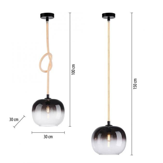 PN 2410-18 LED závěsné svítidlo LUMA černé, prosvětlené kabely, nastavitelná výška - PAUL NEUHAUS (obrázek 6)