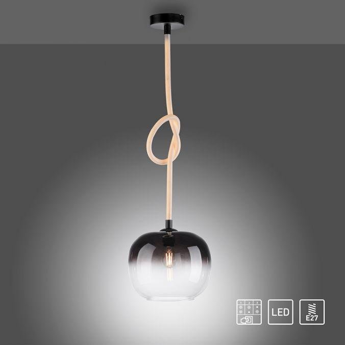 PN 2410-18 LED závěsné svítidlo LUMA černé, prosvětlené kabely, nastavitelná výška - PAUL NEUHAUS (obrázek 11)