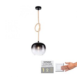 Obrázek pro produkt LED závěsné svítidlo LUMA černé, prosvětlené kabely, nastavitelná výška - PAUL NEUHAUS