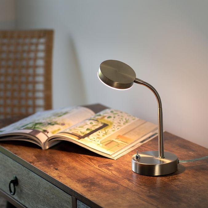 LD 14419-55 HENSKEN LED stolní lampička stříbrná barva 3000K - LEUCHTEN DIREKT / JUST LIGHT (obrázek 2)