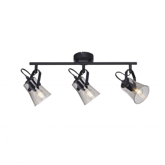 LD 15283-18 TINULA LED 3 ramenné stropní svítidlo černá barva otočné v jednoduchém designu - LEUCHTEN DIREKT / JUST LIGHT