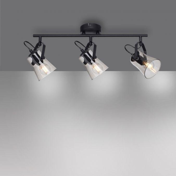 LD 15283-18 TINULA LED 3 ramenné stropní svítidlo černá barva otočné v jednoduchém designu - LEUCHTEN DIREKT / JUST LIGHT (obrázek 2)