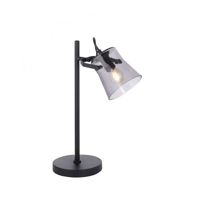 LD 15284-18 TINULA LED 1 ramenná stolní lampička černá se šňurovým vypínačem - LEUCHTEN DIREKT / JUST LIGHT