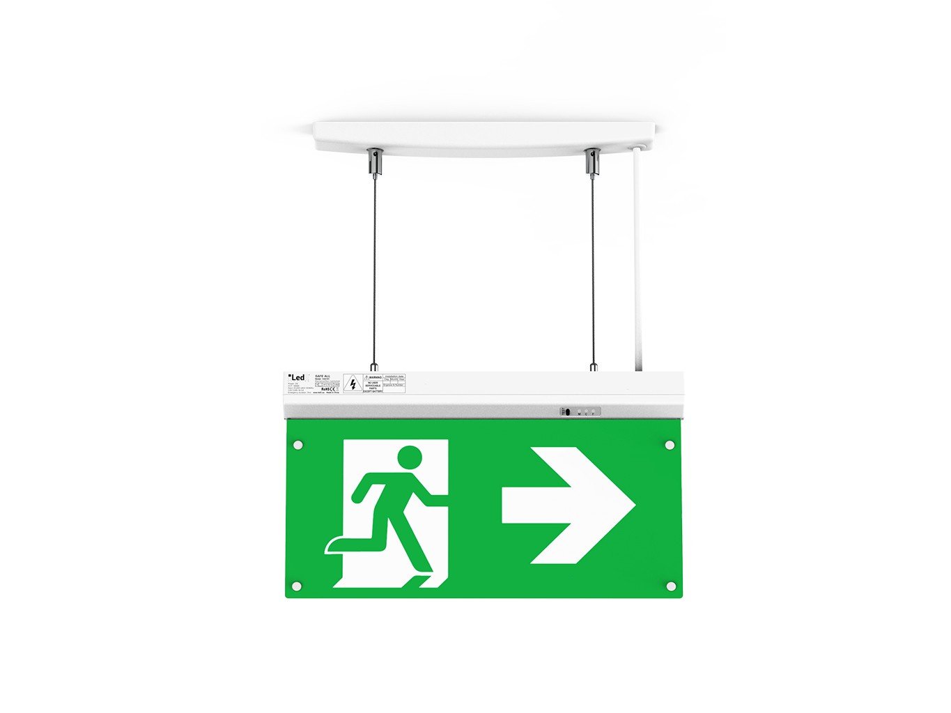 LED2 1440161 LED2 Stropní svítidlo SAFE ALL 2W 6000K Emergency 3h bílá - LED2 Lighting (obrázek 9)