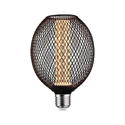 Obrázek pro produkt Metallic Glow Standard 230V LED Globe E27 Spiral 4,2W 1800K černá - PAULMANN