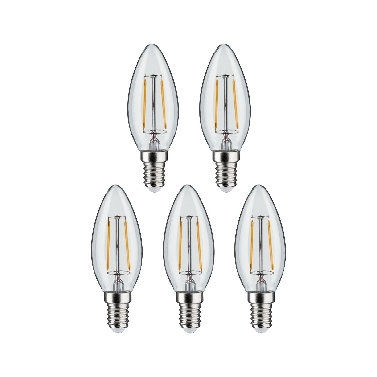 P 29094 Filament 230V LED svíčka E14 5x4,8W 2700K čirá - PAULMANN (obrázek 2)