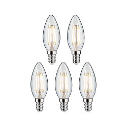 Obrázek pro produkt Filament 230V LED svíčka E14 5x4,8W 2700K čirá - PAULMANN