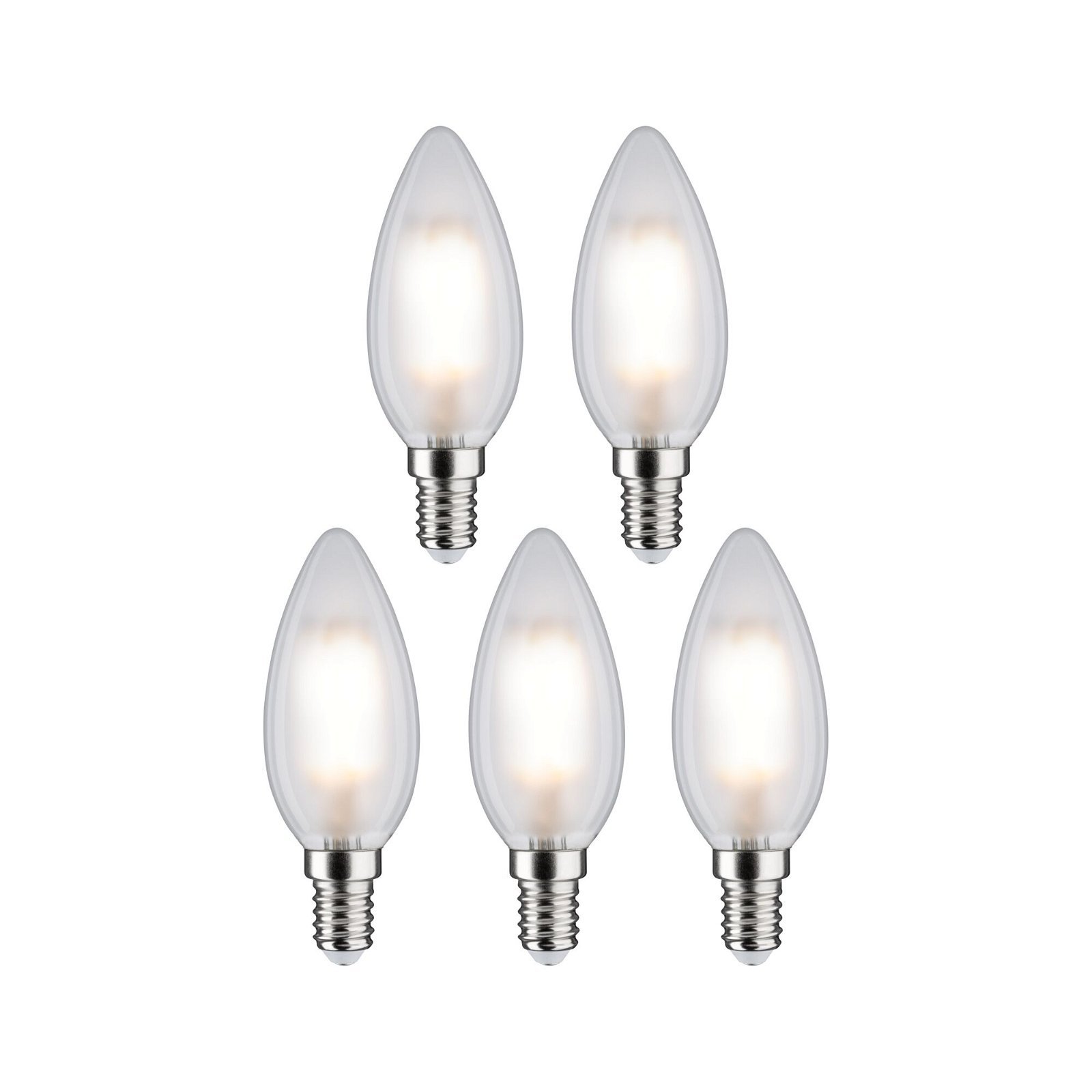 P 29096 Filament 230V LED svíčka E14 5x4,8W 4000K mat - PAULMANN