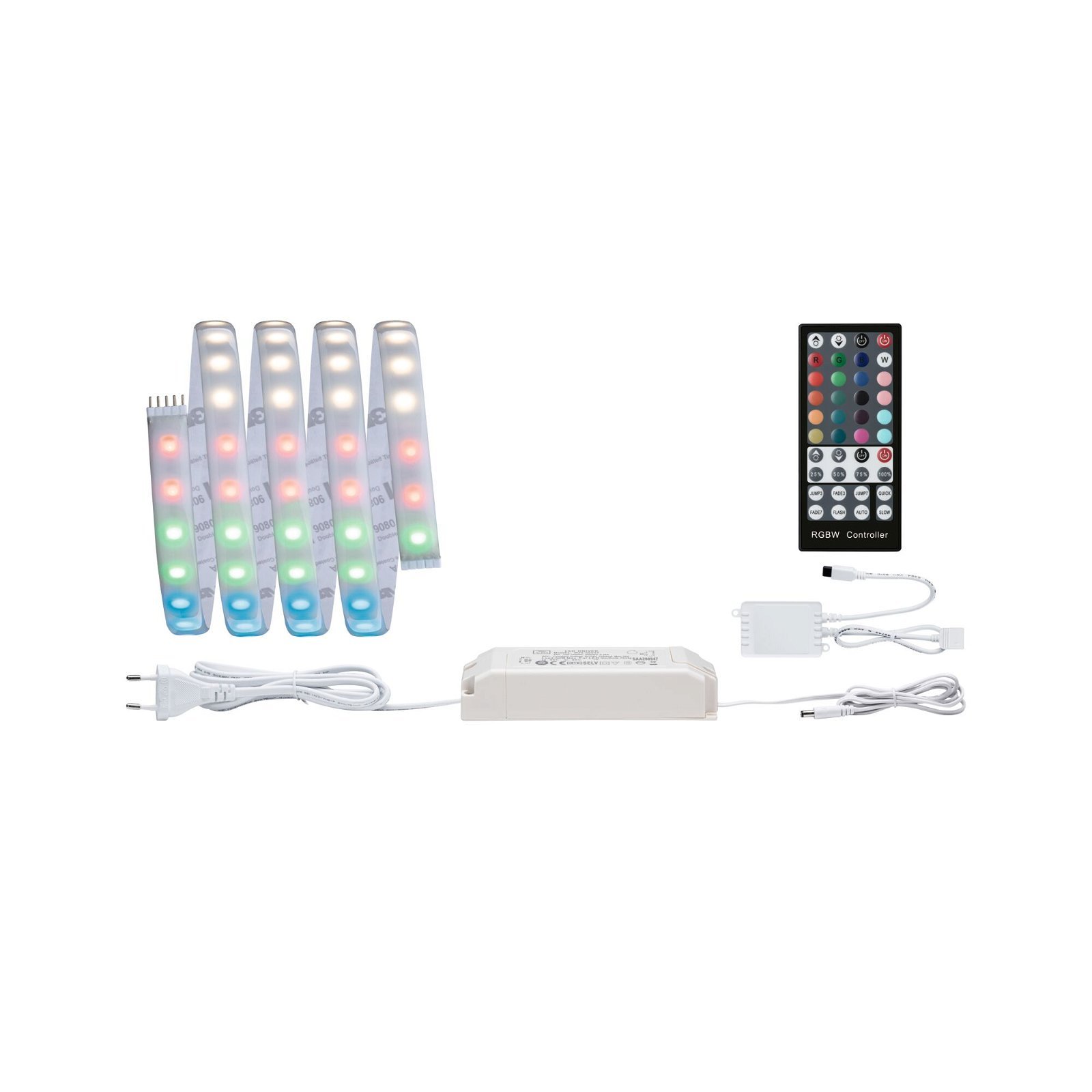 P 70528 MaxLED 1000 LED Strip RGBW základní sada 1,5m IP44 18W 1000lm/m 72LEDs/m RGBW 25VA - PAULMANN