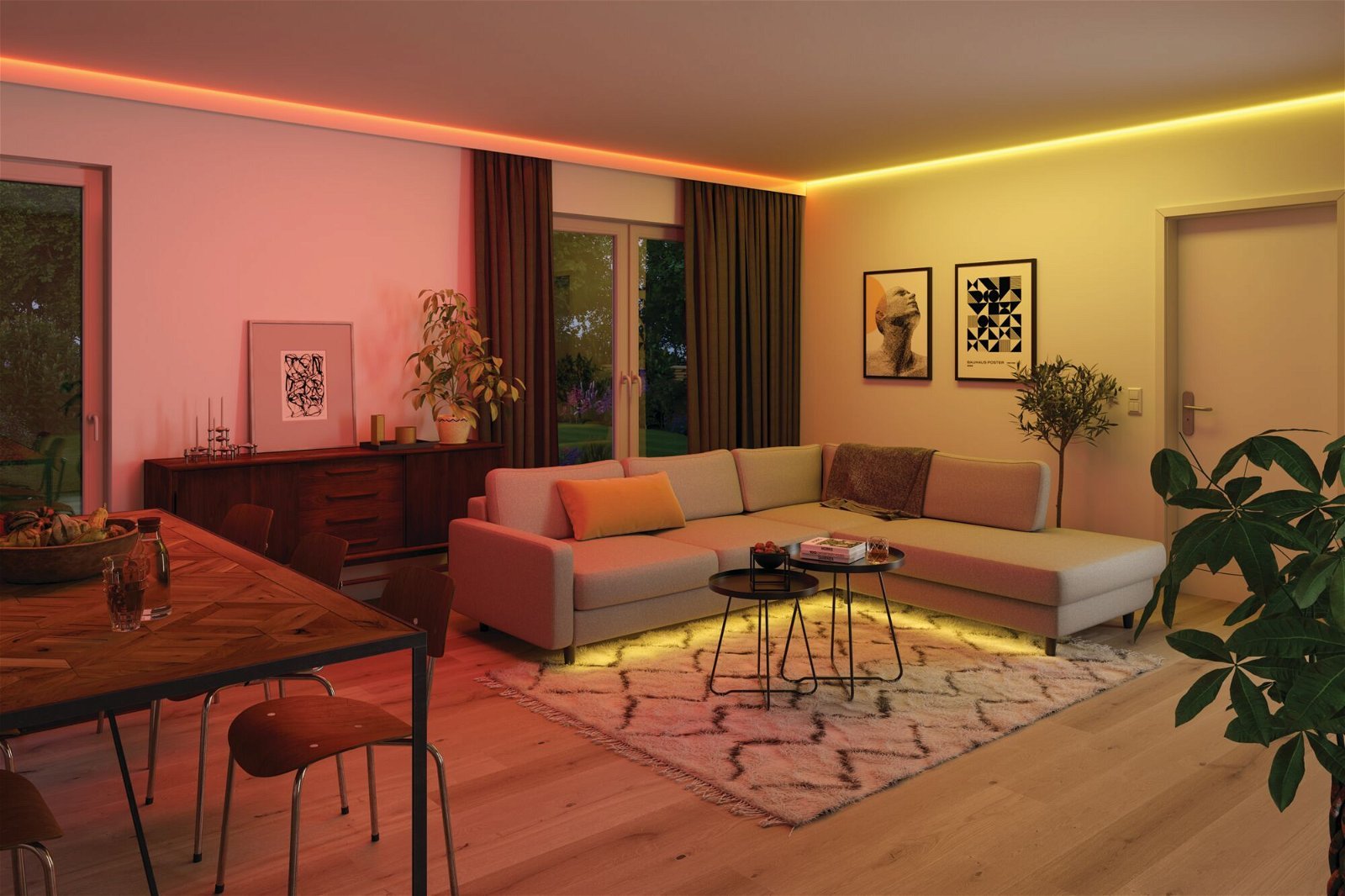P 70529 MaxLED 1000 LED Strip RGBW základní sada 3m IP44 33W 1000lm/m 72LEDs/m RGBW 75VA - PAULMANN (obrázek 6)