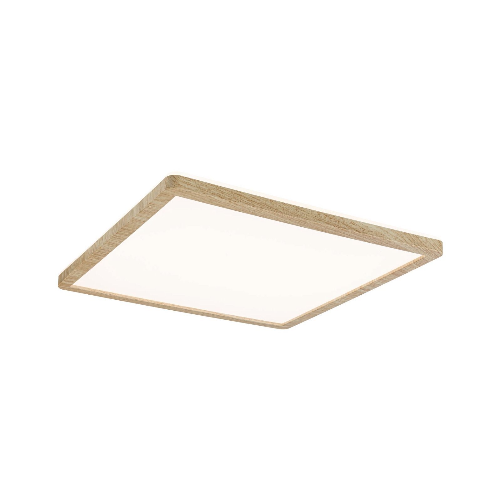 P 71030 LED Panel Atria Shine Backlight IP44 hranaté 293x293mm 16W 3000K design dřevo - PAULMANN