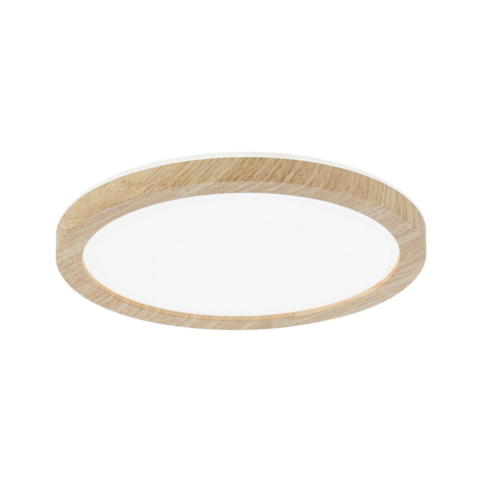 P 71032 LED Panel Atria Shine Backlight IP44 kruhové 190mm 11,2W 4000K design dřevo - PAULMANN