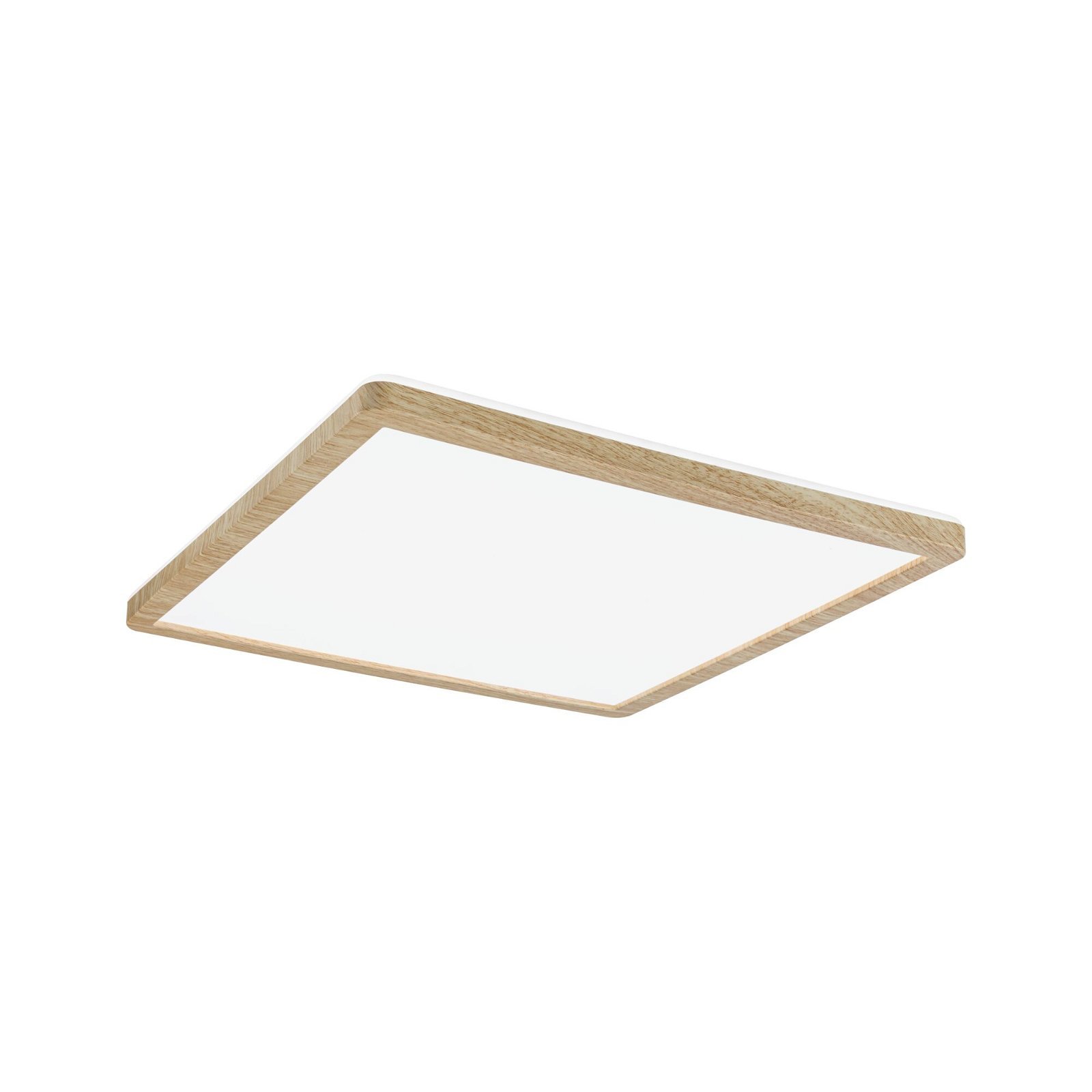 P 71035 LED Panel Atria Shine Backlight IP44 hranaté 293x293mm 16W 4000K design dřevo - PAULMANN