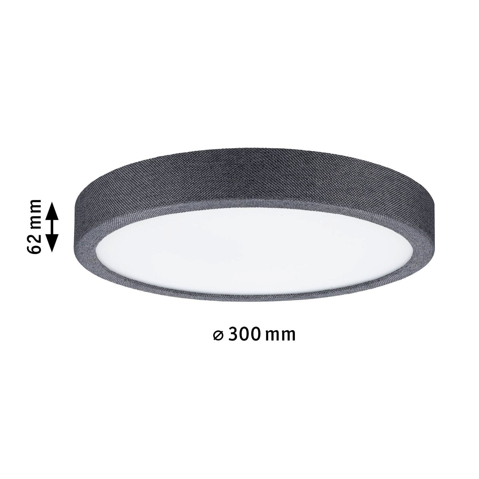 P 71053 LED Panel Cosara IP44 kruhové 300mm 15W 3000K tmavěšedá - PAULMANN (obrázek 3)