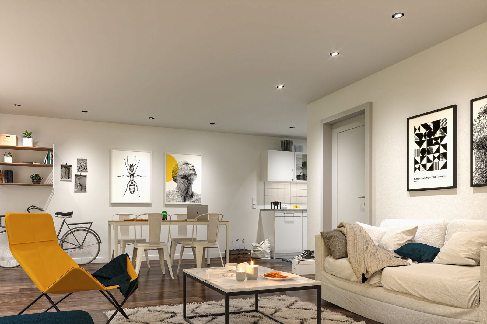 P 92470 LED Modul vestavné svítidlo Smart Home Zigbee Base Coin kruhové 50mm Coin 4,9W 230V stmívatelné RGBW+ satén - PAULMANN (obrázek 4)